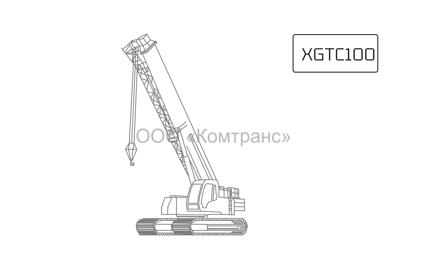 Гусеничный телескопический кран XCMG XGTC100